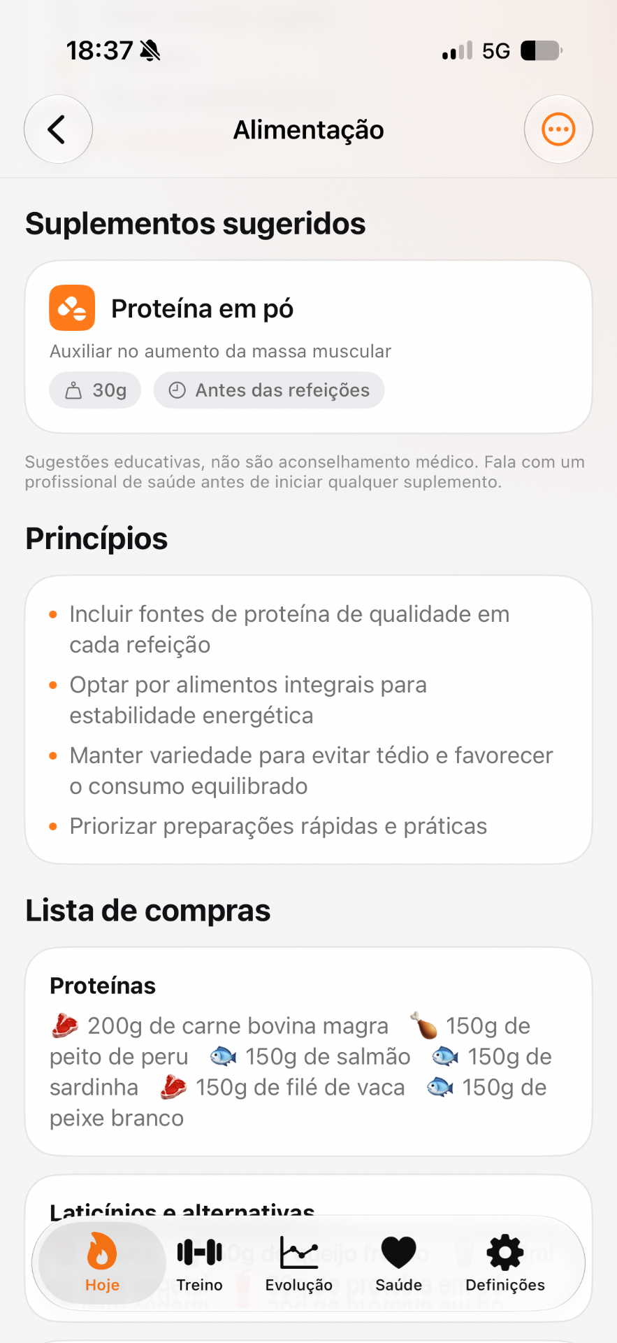 Suplementos sugeridos e princípios simples para o dia-a-dia