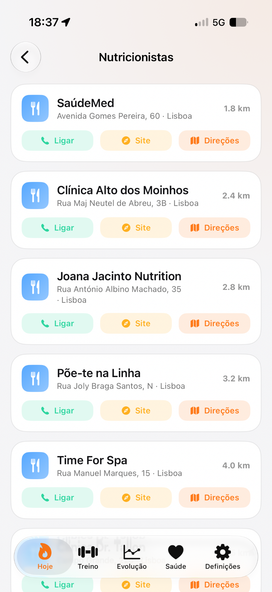 Quando queres falar com um profissional.