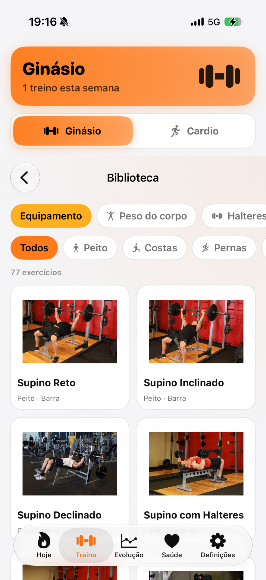 77+ exercícios com fotos reais.