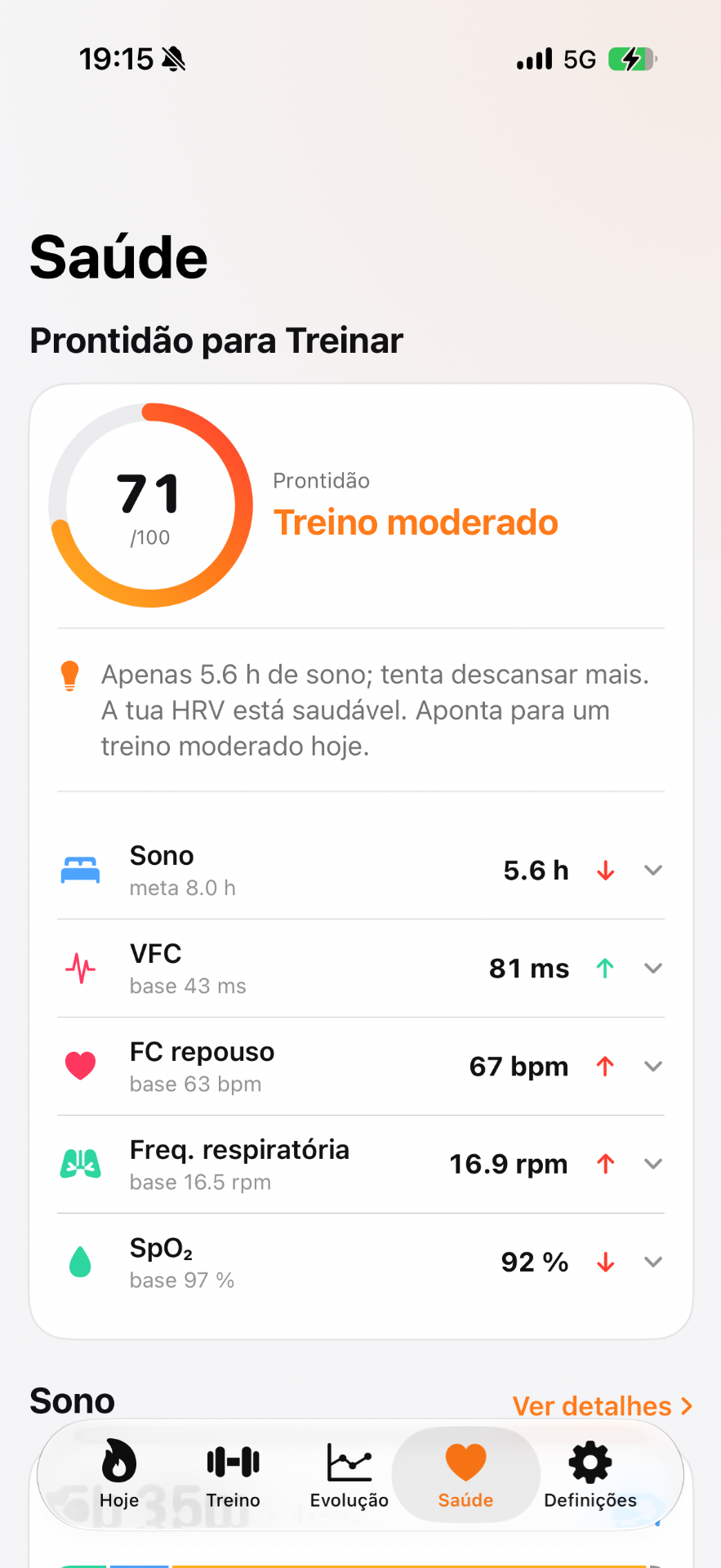 O teu corpo, em números claros.