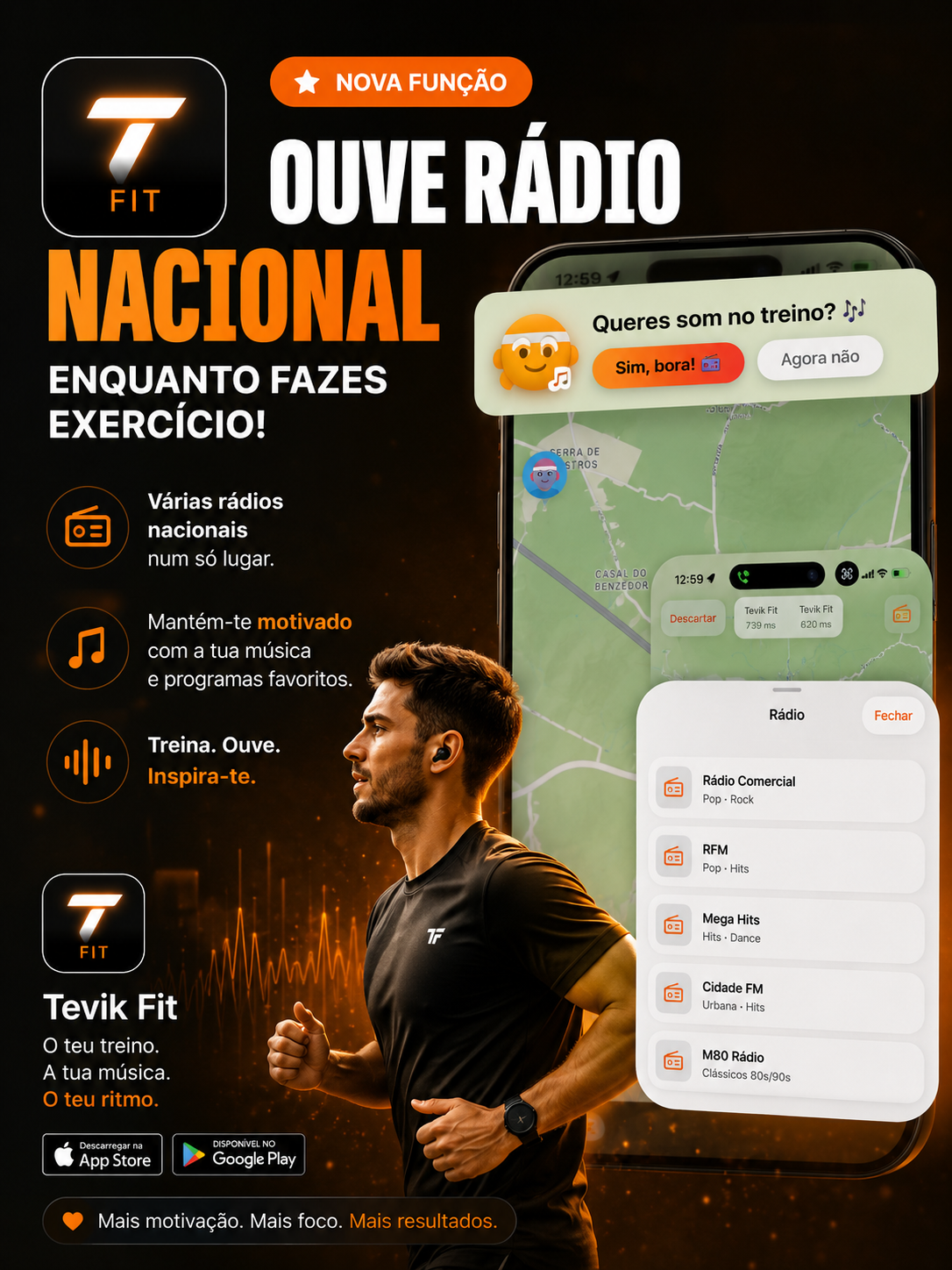 Poster Tevik Fit — Ouve Rádio Nacional